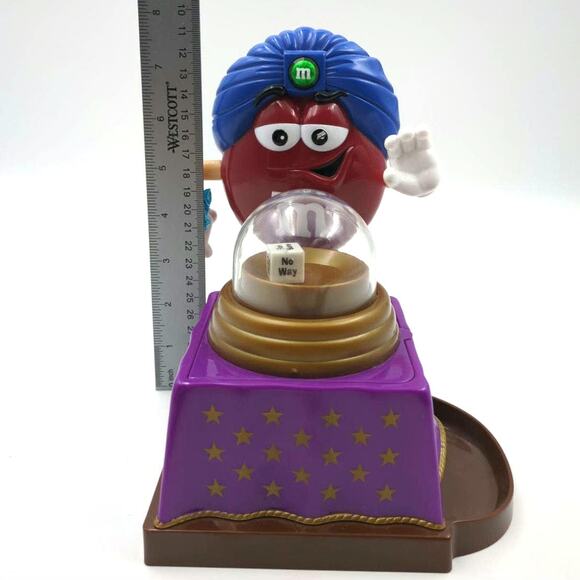 M&M Fun Fortunes Teller The Great Red-Ini Candy Dispenser Official Collectible - Picture 9 of 9